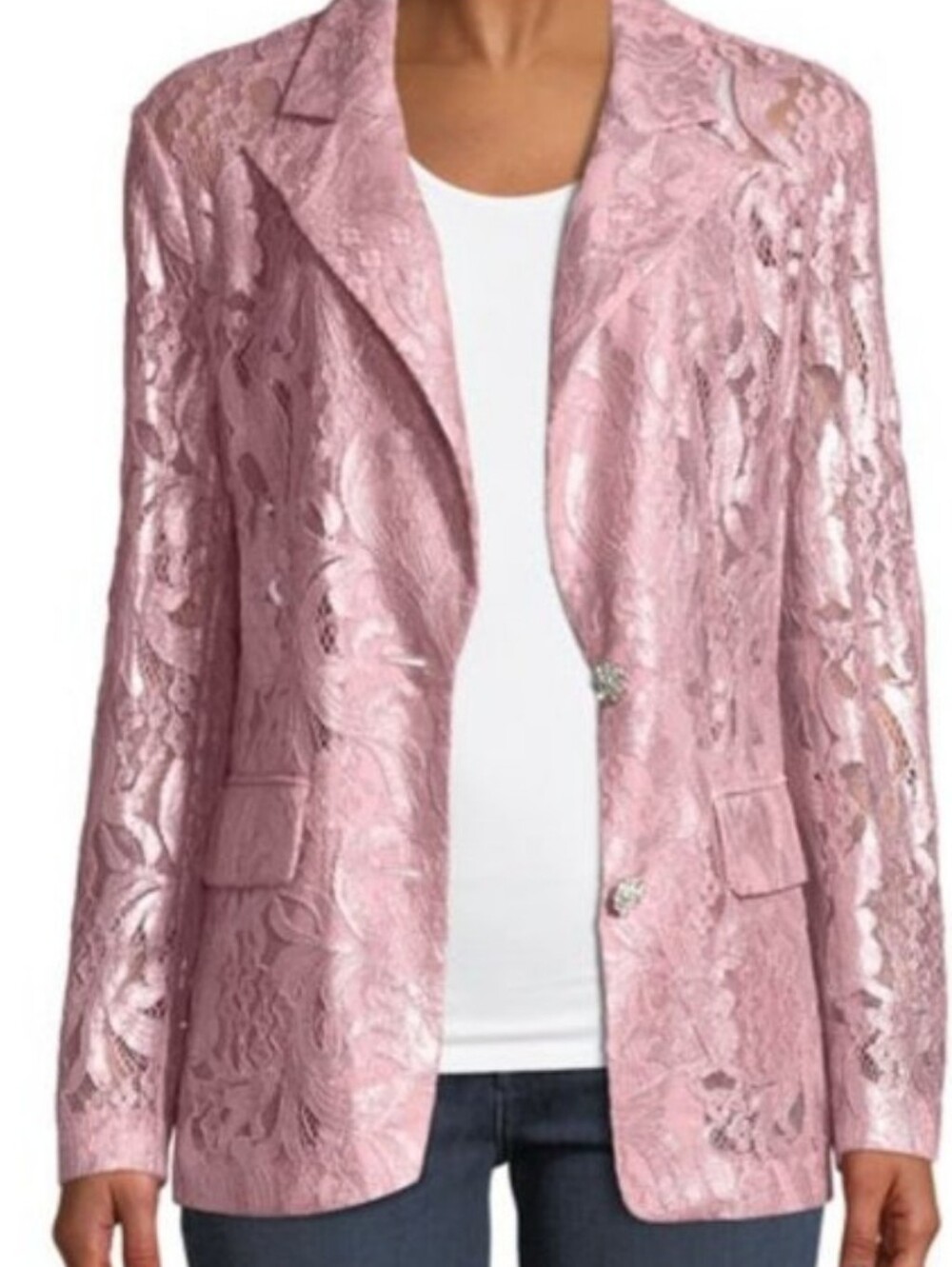 NWT Berek Metallic Lace Blazer
